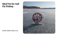 Winter Fishing Reel Silver Frame Lightweight Drag Adjustment Reel