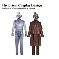 Terracotta soldier Costume grown-up and Child Sizes Cosplay Outfit for Conventions