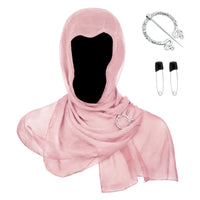 Lightweight Wrap Scarf Rectangular Gauze Shawl Skin-Friendly Shawl Wrap for Headwear
