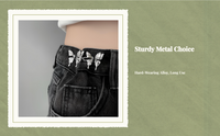 Adjustable floral waist buckle