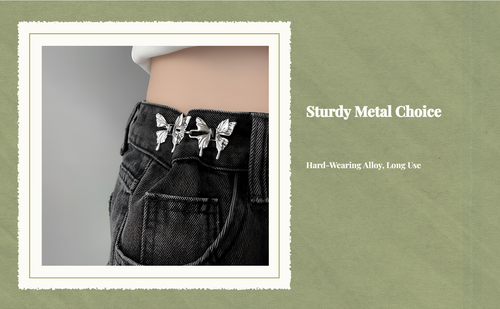 Adjustable floral waist buckle
