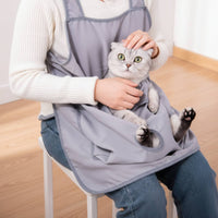 Cat Holding Apron Anti-Shedding Pet Cuddling Pouch Hands for Home