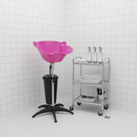 Portable Shampoo Basin Easy to Clean Standing Shampoo Basin Heat-Resistant Portable Hair Washing Sink for Barbershop