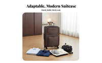 Soft-Sided Suitcase Expandable Softside Luggage for Vacationers