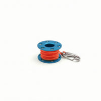 Fishing Reel Keychain Sleek Keyring with Clip Heavy Duty for Outdoor Lovers