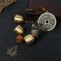 Copper Wind Chime Auspicious Charm Fortunate Metal Wind Bell Crisp Sound