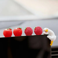 Cute Car Figurine Easy Installation Dashboard Duck Decoration for Middle Console