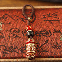 Engraved Charm Gold-Tone Fittings Brass Charm Decorative for Keyring