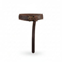 Clothing Accessory Wide Leather Waist Belt Long-Lasting Rectangular Buckle