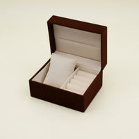 Flip-Top Watch Case Jewelry Slots Velvet Watch Box Padded Interior