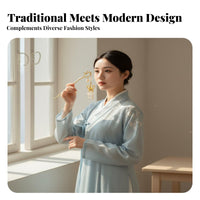 Tassel Grip Fastener Ancient Chinese Design Flower of the Valley Hair Fastener Wheat Ear Hair Grip Elegant Design Secure Grip