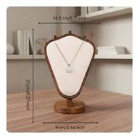 Wooden Necklace Stand Elegant Design Necklace Display Easel Fine Workmanship