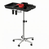 Rolling Salon Tray Cart Bowl Slots Height Adjustable Salon Cart Height Adjustable Trolley for Stylists