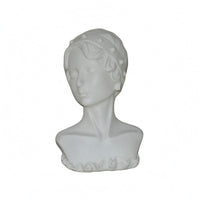Earring Display Bust Short Sculpted Hair Retail Fixture Hard PVC