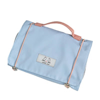 Makeup Bag with Brush Holders Portable Cosmetic Bag Easy to Clean for Commuting