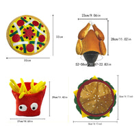 Hamburger Hat Great Party Prop Food Shaped Hat for Holiday