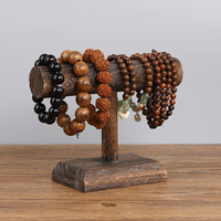 Wood Bracelet Display Tabletop Bead Bracelet Rack Sturdy for Bedroom Dresser