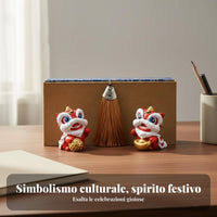 Leone Cinese Portafortuna da Scrivania Significato Simbolico per Collezionisti
