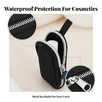 Lightweight Zipper Bag Black Zip Pouch Compact