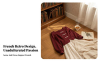 2 Pieces Jumper Dress with Inner Blouse inclusive Size accommodating women's Apparel