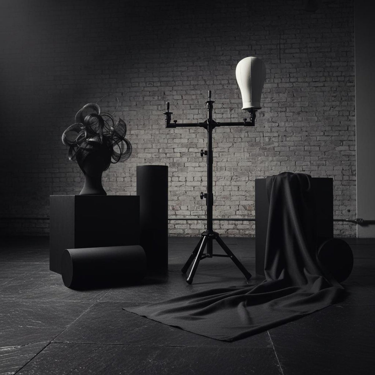 Hairpiece Tripod Stand Stable Base Beauty Tool Support Non-Slip Feet