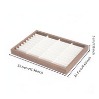 40compartment Bracelet Tray Walnut Grain Bead Bracelet Display Organizer