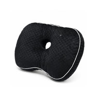 Side Sleeper Pillow with Ear Hole Ear Hole Pillow Checkerboard Textured