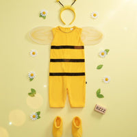 Kids Bee Costume Versatile Use Honey Bee Performance Costume Honeybee Dress-up Ensemble Breathable Honeybee Costume Ensemble