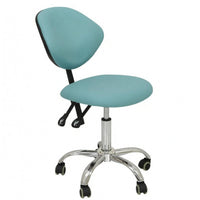 Adjustable Swivel Stool Stitched Workspace Furniture Stable Base
