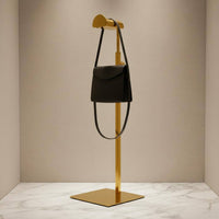 Stainless Steel Bag Rack High Weight Capacity Purse Display Stand Metal Purse Hanger Rack Sleek Finish for Retailers