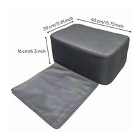 Salon Booster Seat Black Haircut Chair Booster Rectangular for Children
