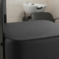 Salon Shampoo Bowl Footstool Wear Resistant Backwash Station Ottoman Adjustable Feet Standalone Footrest Stool for Spa