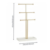 3 Tier Towel Display Stand Iron Frame Home Storage Good Ventilation for Vanity