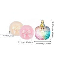 3 Pieces Body Powder Puff and Container Set Reusable Box with Puff
