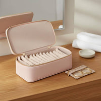 Portable Jewelry Travel Case Sleek Design 12-Pouch Jewelry Storage Box Large Capacity Safeguarding Soft Lining for Travelers