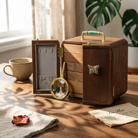 Jewelry Cabinet Multi-Compartment Jewelry Box with Drawers Desktop for Dressing Table