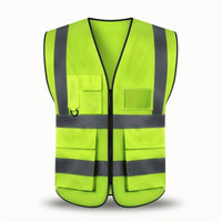 Reflective Safety Vest with Pockets Sleeveless for Night Running, Cyclists