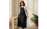 Split-Leg Apron Full-Coverage Workwear Sturdy for Workshop, Crafters, Gardeners