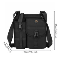 Crossbody Shoulder Bag Buckle Clasp Rectangular Crossbody Bag Personal Carry Item