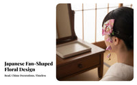Kimono Tassel Headdress Handmade Kimono Hair Decoration Japanese Flower Hair Fastener Chime Accent Kanzashi Flower Hairpin