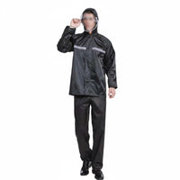 Rain Jacket and Pants Set Vented Heavy Duty Rain Suit Mesh Lining for Workers