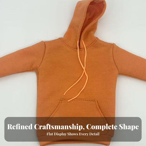 1/6 Scale Hoodie With Drawstring Hood Miniature Hooded Sweatshirt