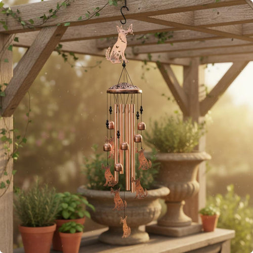 Creature Wind Chime Bell-Shaped Pendants Hanging Ornament Layered Design