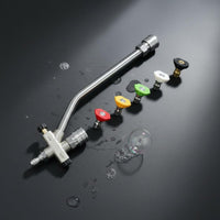 High Pressure Wash Kit 2-in-1 Foam Wash Nozzle Set Multi-Function for Garage
