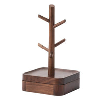 Walnut Wood Bracelet Stand Decorative Design Wooden Beaded Bracelet Display Rack