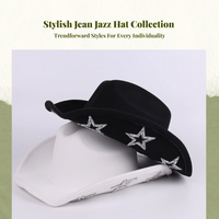 Cowboy Hat, Breathable Wide Brim Fedora, Summer Style