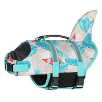 Dog Life Jacket Buckle Closures Dog Swim Vest Patterned Material