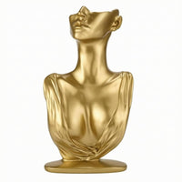 Half-Face Mannequin Bust Shoulder Drape Jewelry Bust Photography Prop