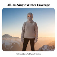 Windproof Neck Warmer Hood Ear Protection Full Head Neck Warmer Thermal Face Cover Hood Multifunctional Fleece Balaclava for Men