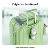 Trolley Suitcase USB Charging Port Suitcase Lightweight for Vacationers